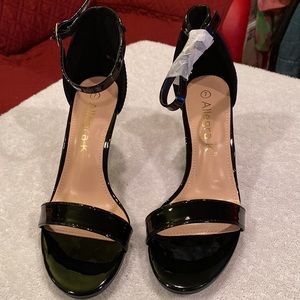 Allegra K open-toe, Stiletto heel, with ankle strap, black, Size 7, NWOT